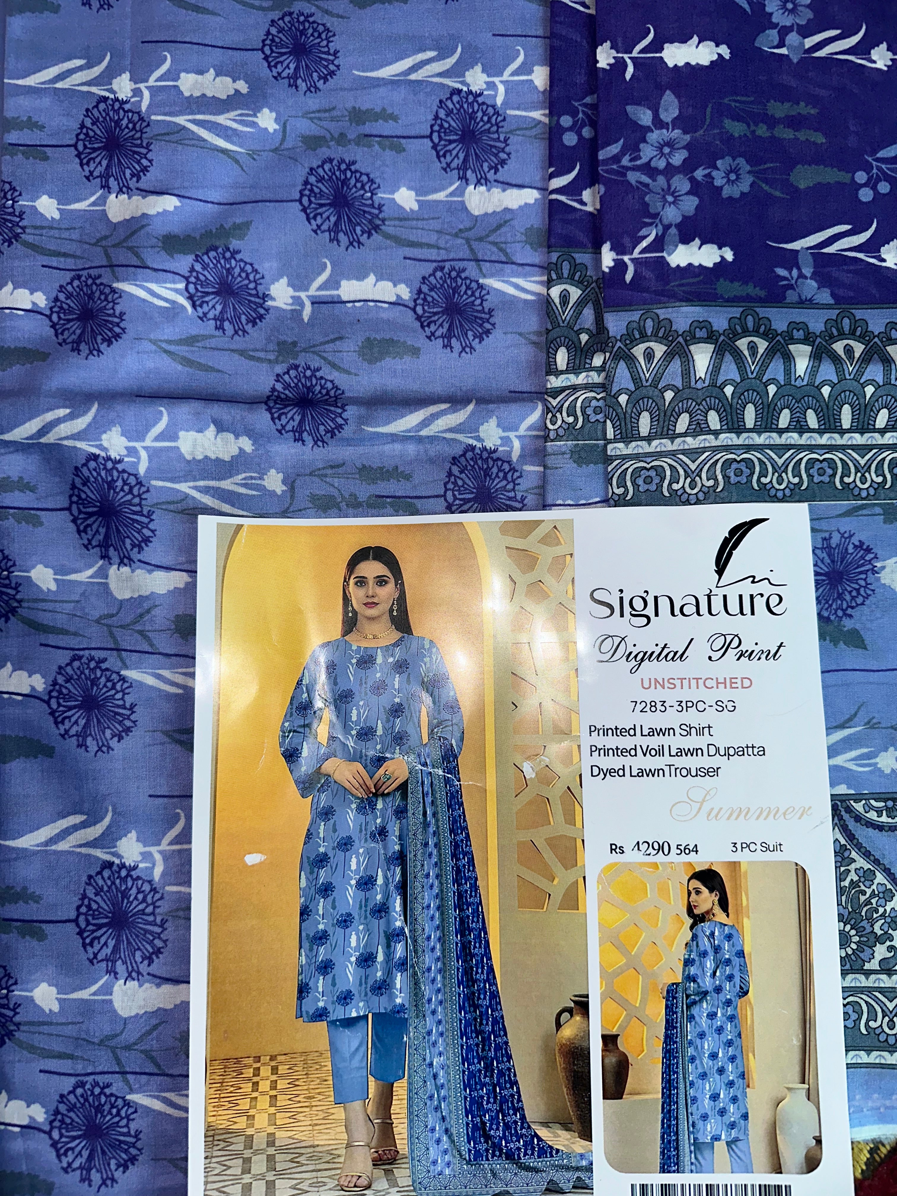 signature digital print 3pc