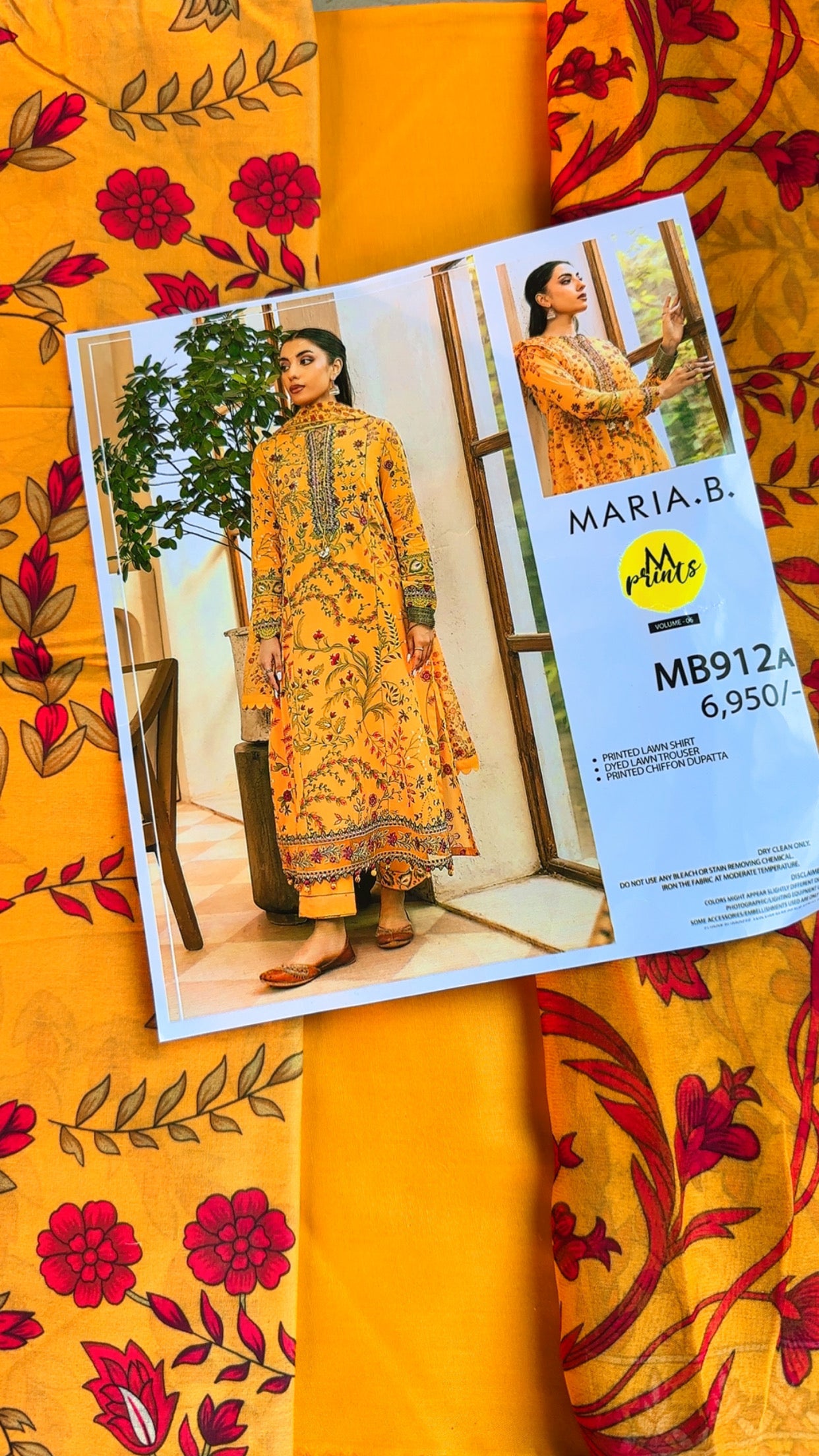 maria b 3pc unstitched suit